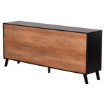 ΜΠΟΥΦΕΣ ΜΕΛΑΜΙΝΗΣ KRUDEN HM9446.11 ΜΑΥΡΟ-ΦΥΣΙΚΟ 180x40x78.6Υεκ. - Image 5