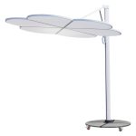 ΟΜΠΡΕΛΑ ΜΕ ΒΑΣΗ ΣΕΙΡΑ CANNOPY (flower) HM21286.02 ΑΛΟΥΜΙΝΙΟ-ΓΡΑΝΙΤΗΣ-ΛΕΥΚΟ 2,38x2,2μ
