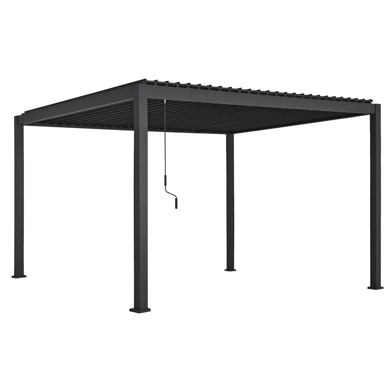 pergkola-kioski-me-metal-persides-fb9661 ΒΙΟΚΛΙΜΑΤΙΚΗ ΠΕΡΓΚΟΛΑ ΑΛΟΥΜΙΝΙΟΥ DOMECIL HM6612.01 ΜΕ ΜΕΤΑΛ. ΠΕΡΣΙΔΕΣ--300x400x240Υ - Image 1