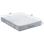 ΣΤΡΩΜΑ ΔΙΠΛΟ HYPNOTTICA HM748.05 POCKET SPRINGS--ΛΕΥΚΟ 150x200x25Υεκ. - Image 2