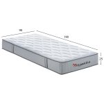 ΣΤΡΩΜΑ ΜΟΝΟ HYPNOTTICA HM748.01 POCKET SPRINGS--ΛΕΥΚΟ 90x190x25Υεκ. - Image 2