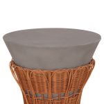 ΤΡΑΠΕΖΙ ΒΟΗΘΗΤΙΚΟ PERRAL HM18164.03S FIBER CEMENT ΓΚΡΙ-ΦΥΣΙΚΟ RATTAN--Φ42x36Υεκ - Image 7