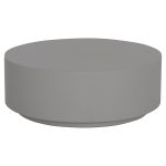 ΤΡΑΠΕΖΙ ΜΕΣΗΣ ΣΤΡΟΓΓΥΛΟ KYOKO HM6579.01 ΓΚΡΙ FIBER CEMENT Φ90x30Υεκ.