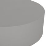 ΤΡΑΠΕΖΙ ΜΕΣΗΣ ΣΤΡΟΓΓΥΛΟ KYOKO HM6579.01 ΓΚΡΙ FIBER CEMENT Φ90x30Υεκ. - Image 4