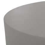 ΤΡΑΠΕΖΙ ΜΕΣΗΣ ΣΤΡΟΓΓΥΛΟ KYOKO HM6579.01 ΓΚΡΙ FIBER CEMENT Φ90x30Υεκ. - Image 5