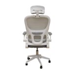 A9935 WHITE/GREY MESH ΚΑΡΕΚΛΑ ΓΡΑΦΕΙΟΥ 62Χ64Χ42-114/52-125εκ. - Image 4