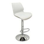 BAR49 WHITE PU/PVC(Σ2)ΣKAMΠO ΜΕ ΑΜΟΡΤΙΣΕΡ 39X45X102εκ.
