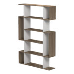 Βιβλιοθήκη Mito pakoworld sonoma - λευκό 108.5x25x161εκ - Image 3