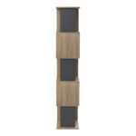 Βιβλιοθήκη Cubik pakoworld sonoma- ανθρακί 35x30x161εκ - Image 5
