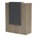 Γραφείο reception Zowel pakoworld με led sonoma-ανθρακί 90x40x110εκ - Image 4