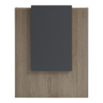 Γραφείο reception Zowel pakoworld με led sonoma-ανθρακί 90x40x110εκ - Image 5