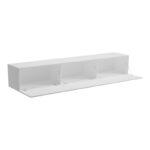 Έπιπλο τηλεόρασης επιτοίχιο με Led Rival pakoworld λευκό 180x35x30εκ - Image 2