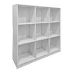 Βιβλιοθήκη Gridea pakoworld λευκό 119.5x30x121εκ