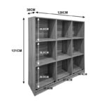 Βιβλιοθήκη Gridea pakoworld λευκό 119.5x30x121εκ - Image 3