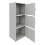 Ντουλάπι-στήλη Soline pakoworld λευκό 40x34.5x90.5εκ - Image 2
