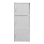 Ντουλάπι-στήλη Soline pakoworld λευκό 40x34.5x90.5εκ - Image 3