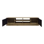Έπιπλο τηλεόρασης Tivia pakoworld sonoma-ανθρακί 180x35x41.5εκ - Image 2