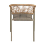 ΠΟΛΥΘΡΟΝΑ HOMAN HM6430.04 ΣΑΜΠΑΝΙ ΜΕΤΑΛΛΟ & TEXTILENE--ΜΠΕΖ P.E.RATTAN 53x58x75Υεκ - Image 5