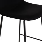 ΣΚΑΜΠΟ ΜΠΑΡ VINCENT HM9298.24 ΜΕΣΑΙΟΥ ΥΨΟΥΣ-ΜΑΥΡΟ ΥΦΑΣΜΑ-ΜΕΤΑΛΛΙΚΑ ΠΟΔΙΑ 43x50x92,5Υεκ - Image 8
