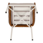 Πολυθρόνα Κήπου ArteLibre BLUENILE Λευκό/Καφέ Αλουμίνιο/Rattan 49x42x81cm - Image 9