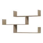 Ραφιέρα τοίχου Tiber pakoworld sonoma 120x22x67εκ - Image 3