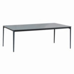 ΤΡΑΠΕΖΙ ΤΡΑΠΕΖΑΡΙΑΣ STAD HM6557.01 ΓΚΡΙ ΑΛΟΥΜΙΝΙΟ & SINTERED STONE TOP 180x90x74Υεκ