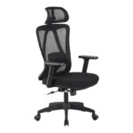 Καρέκλα γραφείου διευθυντή Magida pakoworld mesh μαύρο 58.5x66x115-125εκ