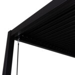 ΒΙΟΚΛΙΜΑΤΙΚΗ ΠΕΡΓΚΟΛΑ ΑΛΟΥΜΙΝΙΟΥ PREMIUM FRANIO HM6609.01 ΜΑΥΡΟ 300x300x240Υ - Image 7