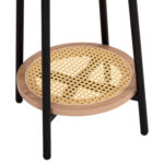 ΒΟΗΘΗΤΙΚΟ ΤΡΑΠΕΖAKI SEWELL HM18034 MDF ΣΕ ZEBRANO-ΜΕΤΑΛΛΙΚΑ ΠΟΔΙΑ-WICKER Φ45x55Υεκ - Image 5