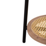 ΒΟΗΘΗΤΙΚΟ ΤΡΑΠΕΖAKI SEWELL HM18034 MDF ΣΕ ZEBRANO-ΜΕΤΑΛΛΙΚΑ ΠΟΔΙΑ-WICKER Φ45x55Υεκ - Image 6