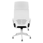 ΚΑΡΕΚΛΑ ΓΡΑΦΕΙΟΥ ANIVIA HM1054.01 ΜΑΥΡO & ΠΟΔΙ ΛΕΥΚΟ 64x61x126 εκ. - Image 11