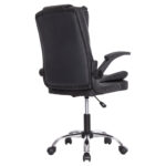 ΚΑΡΕΚΛΑ ΓΡΑΦΕΙΟΥ CANAN HM1201 ΜΑΥΡO PVC-ΒΑΣΗ ΧΡΩΜΙΟΥ 66x61x105Υεκ. - Image 15