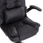 ΚΑΡΕΚΛΑ ΓΡΑΦΕΙΟΥ CANAN HM1201 ΜΑΥΡO PVC-ΒΑΣΗ ΧΡΩΜΙΟΥ 66x61x105Υεκ. - Image 17