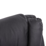 ΚΑΡΕΚΛΑ ΓΡΑΦΕΙΟΥ CANAN HM1201 ΜΑΥΡO PVC-ΒΑΣΗ ΧΡΩΜΙΟΥ 66x61x105Υεκ. - Image 18