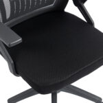 ΚΑΡΕΚΛΑ ΓΡΑΦΕΙΟΥ ZENITH HM1225.01 PP & MESH ΥΦΑΣΜΑ--ΜΑΥΡΟ 60x60x92-100Υεκ - Image 9