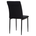 ΚΑΡΕΚΛΑ ΤΡΑΠΕΖΑΡΙΑΣ PERKY HM18347.02 ΜΑΥΡΟ ΥΦΑΣΜΑ & ΜΕΤΑΛΛΙΚΑ ΠΟΔΙΑ 44x60x87Υεκ - Image 5