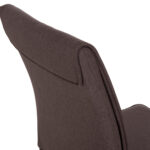ΚΑΡΕΚΛΑ ΤΡΑΠΕΖΑΡΙΑΣ PERKY HM18347.03 ΚΑΦΕ ΥΦΑΣΜΑ-ΜΕΤΑΛ. ΠΟΔΙΑ ΜΑΥΡΑ 44x60x87Υεκ - Image 10
