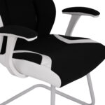 ΠΟΛΥΘΡΟΝΑ ZAHARA HM1102.02 ΣΕ ΧΡΩΜΑ ΜΑΥΡΟ ΜΕ ΑΣΠΡΟ 66,5x63x108cm - Image 9