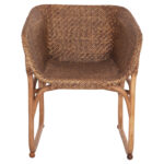 ΠΟΛΥΘΡΟΝΑ ΕΣΩΤ.ΧΩΡΩΝ TUCKET HM9958.02 ΦΥΣΙΚΟ RATTAN-ΚΑΡΥΔΙ ΧΡΩΜΑ 63x60x77Υεκ - Image 3