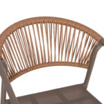 ΠΟΛΥΘΡΟΝΑ HOMAN HM6430.04 ΣΑΜΠΑΝΙ ΜΕΤΑΛΛΟ & TEXTILENE--ΜΠΕΖ P.E.RATTAN 53x58x75Υεκ - Image 7