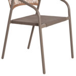 ΠΟΛΥΘΡΟΝΑ HOMAN HM6430.04 ΣΑΜΠΑΝΙ ΜΕΤΑΛΛΟ & TEXTILENE--ΜΠΕΖ P.E.RATTAN 53x58x75Υεκ - Image 9