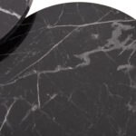 ΣΕΤ ΒΟΗΘ.ΤΡΑΠΕΖΑΚΙΑ NISSA HM18173.12 ΜΕΛΑΜΙΝΗ ΜΑΥΡΟ ΜΑΡΜΑΡΟ-ΧΡΥΣΑ ΜΕΤΑΛ.ΠΟΔΙΑ - Image 8