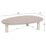 ΣΕΤ ΣΑΛΟΝΙ 4ΤΜΧ MAHAL HM6424.02 ΚΡΕΜ ΑΛΟΥΜΙΝΙΟ--ΜΠΕΖ OLEFIN & ΣΧΟΙΝΙ STRAP - Image 4