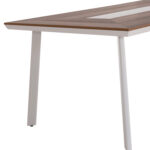 ΤΡΑΠΕΖΙ ΑΛΟΥΜΙΝΙΟΥ TABER HM5131.11 ΛΕΥΚΟ ΜΕ POLYWOOD TOP 200x100x75Υεκ - Image 10
