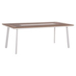 ΤΡΑΠΕΖΙ ΑΛΟΥΜΙΝΙΟΥ TABER HM5131.11 ΛΕΥΚΟ ΜΕ POLYWOOD TOP 200x100x75Υεκ - Image 11