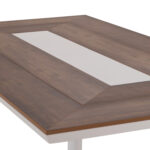 ΤΡΑΠΕΖΙ ΑΛΟΥΜΙΝΙΟΥ TABER HM5131.11 ΛΕΥΚΟ ΜΕ POLYWOOD TOP 200x100x75Υεκ - Image 12