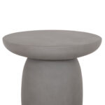 ΤΡΑΠΕΖΙ ΒΟΗΘΗΤΙΚΟ ΣΤΡΟΓΓΥΛΟ HIKARI HM6593.01 ΓΚΡΙ FIBER CEMENT Φ46x48Υεκ. - Image 6
