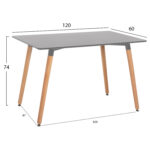 ΤΡΑΠΕΖΙ MINIMAL HM8581.02 ΑΝΟΙΧΤΟ ΓΚΡΙ MDF-ΠΟΔΙΑ ΟΞΙΑ ΣΕ ΦΥΣΙΚΟ ΧΡΩΜΑ- 120Χ60X74Υεκ. - Image 8