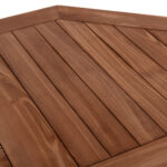 ΤΡΑΠΕΖΙ ΠΟΛΥΓΩΝΟ ΠΤΥΣΣΟΜΕΝΟ KARLIN HM6618 ΞΥΛΟ TEAK ΣΕ ΦΥΣΙΚΟ ΧΡΩΜΑ 120x120x75Yεκ. - Image 6