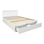 Κρεβάτι με στρώμα και συρτάρι Olympus-Perfecto pakoworld λευκό 100x200εκ - Image 4